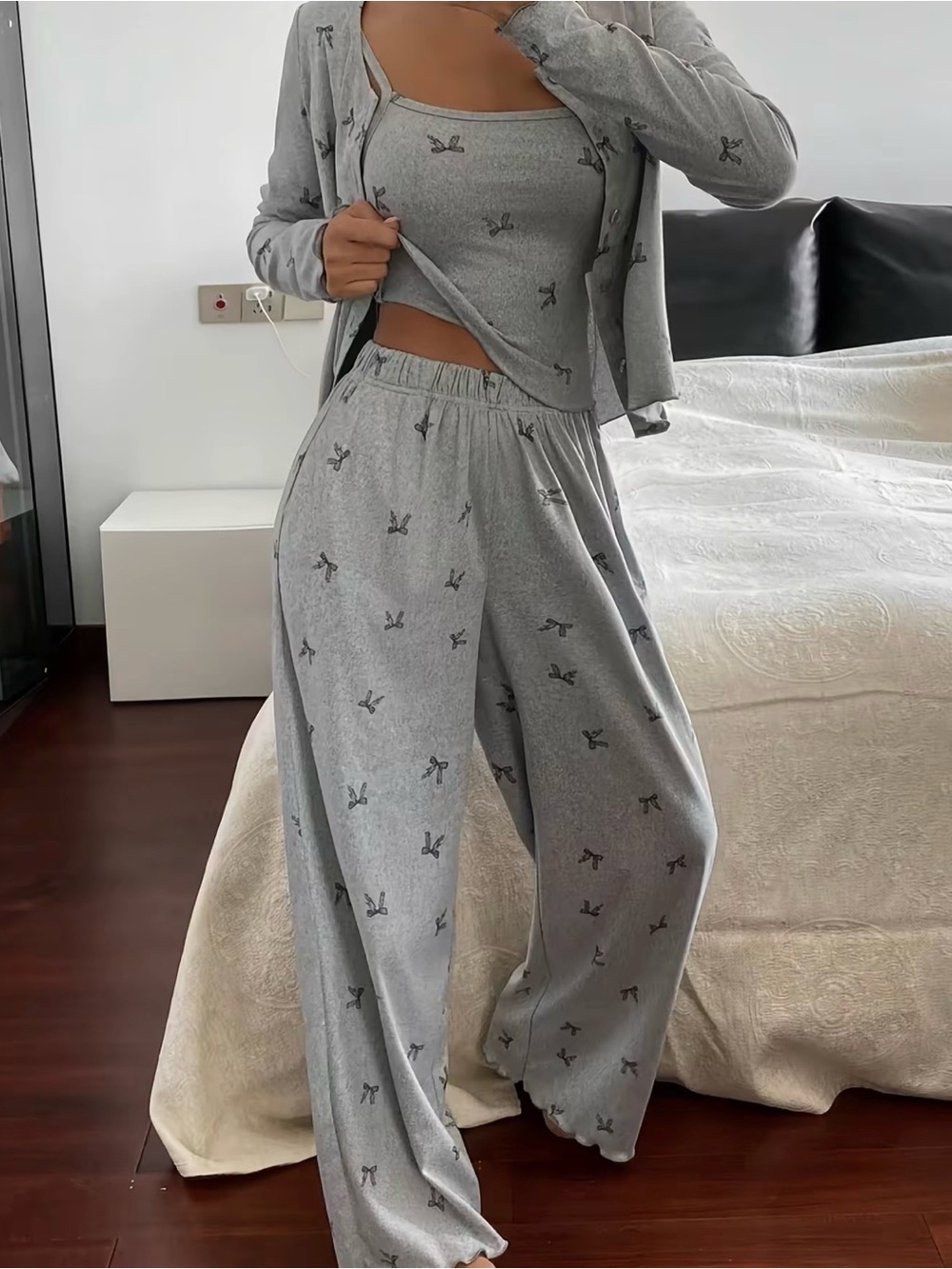 Wide Leg Lounge 3 Piece Lounge Set - NIP